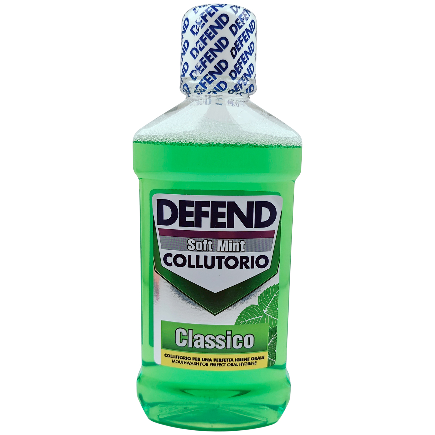 Italienisches Mundwasser Defend Classic Soft Mint 500 ml.