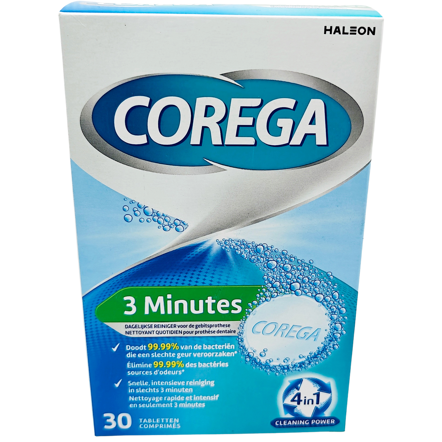 Corega 3 Minuttes Rensetabletter 30 stk.