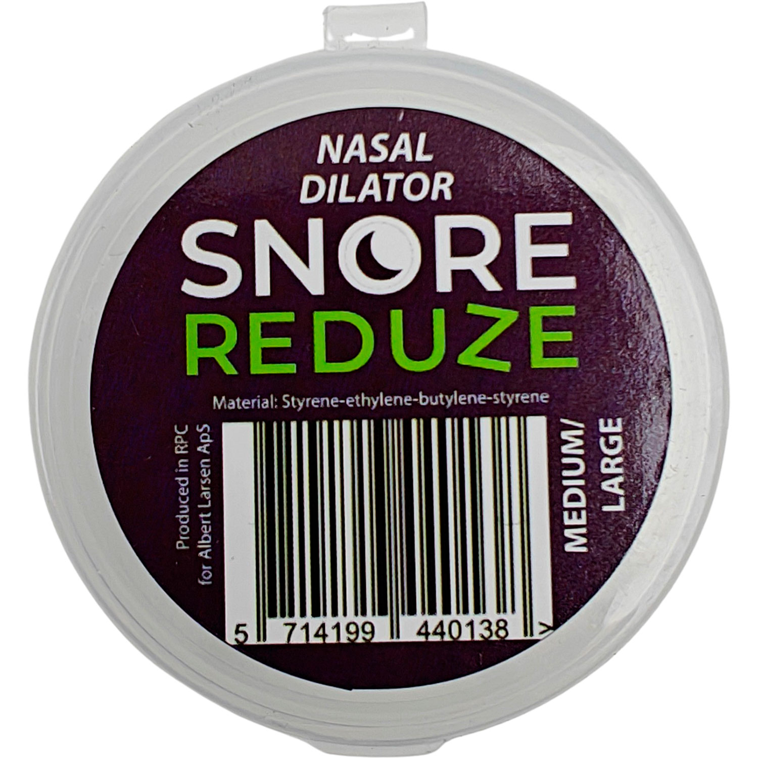 SnoreReduze Dilator Næseudvider for Bedre Søvn & Mindre Snorken MEDIUM/LARGE