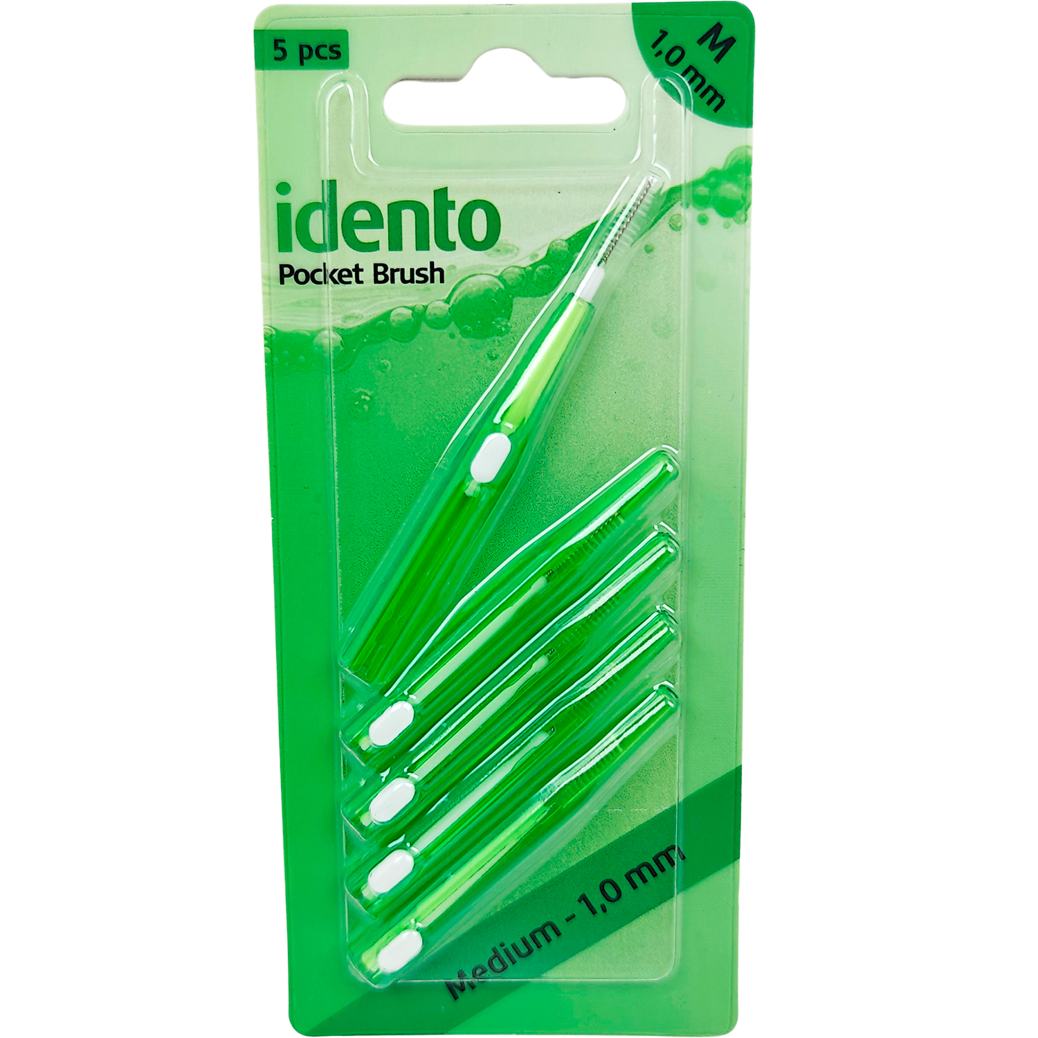 Interdentalbürsten IDENTO Pocket Brush Medium 1,0 mm 5 Stk.