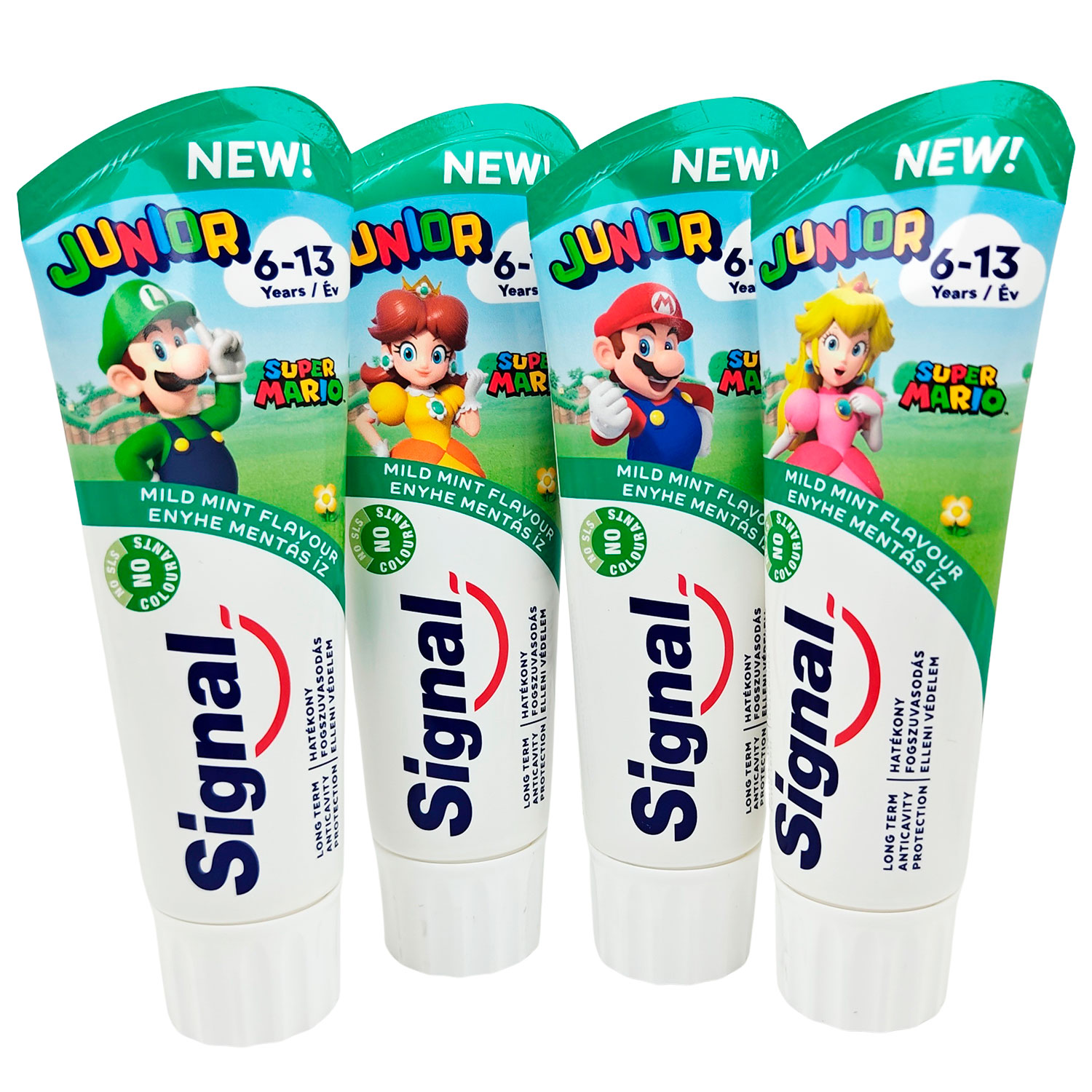 Super Mario Børnetandpasta SIGNAL Junior 6-13 år Mild Mint 75 ml