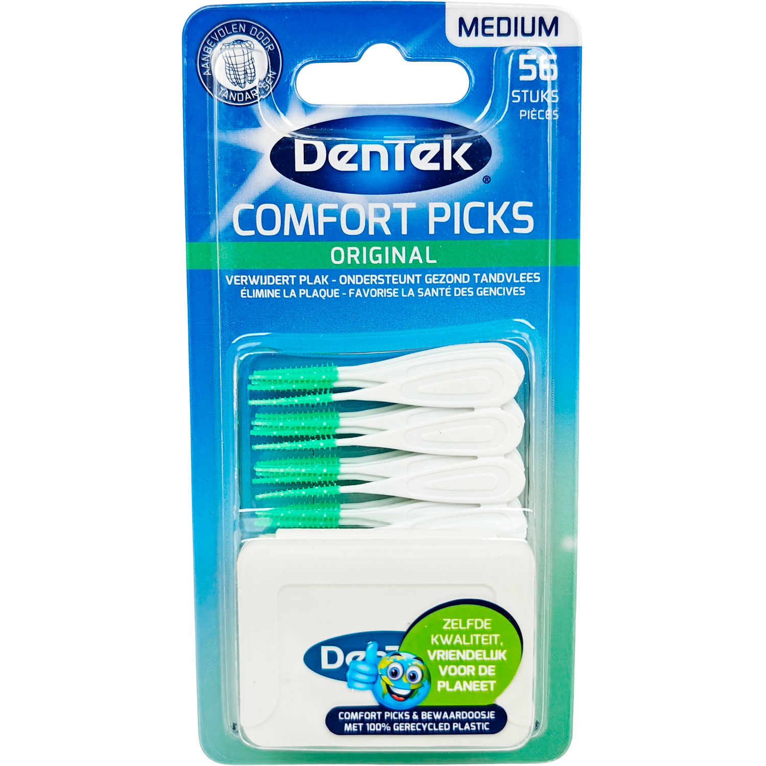 DENTEK Comfort Picks Original Medium 56 Stk. Gummizahnstocher