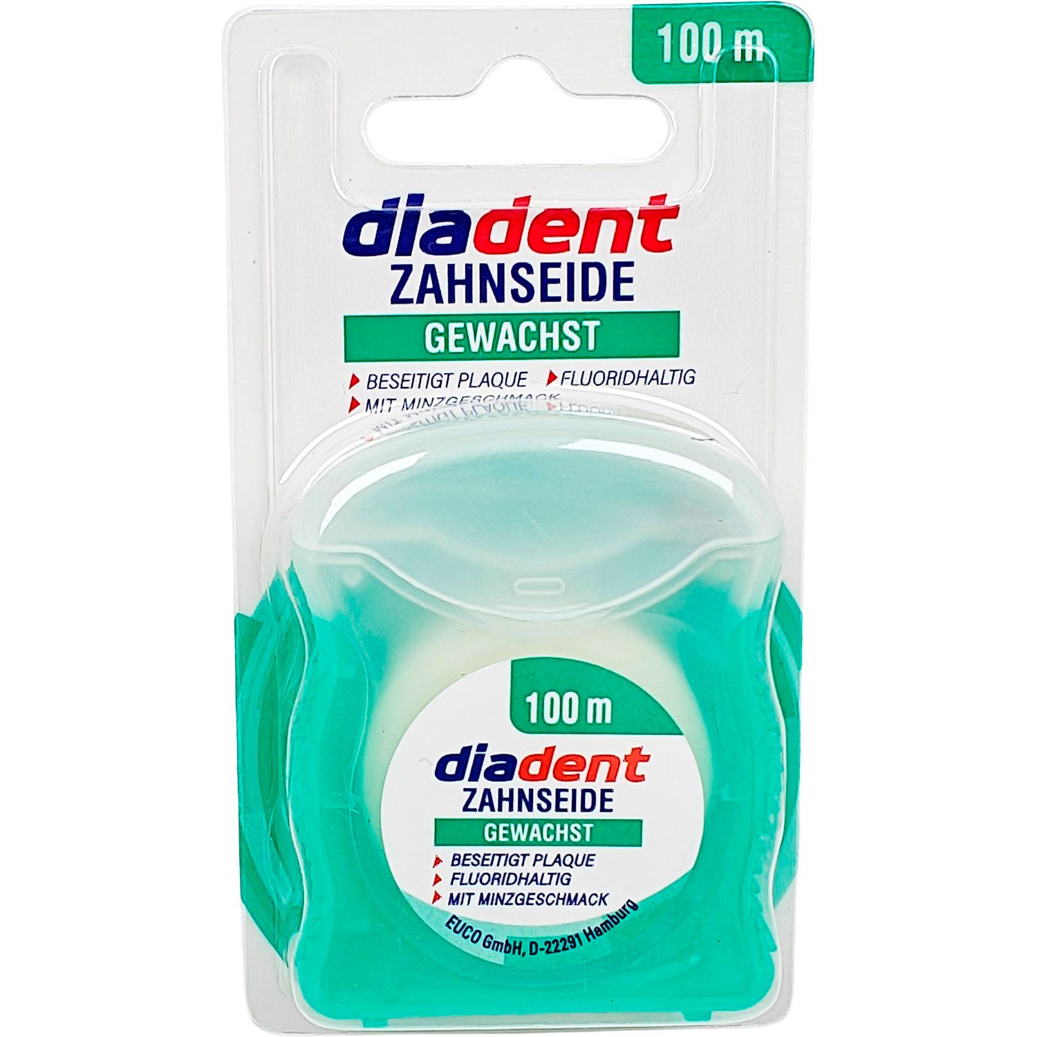 Vokset Tandtråd DIADENT Fresh Mint & Fluor 100 mtr.
