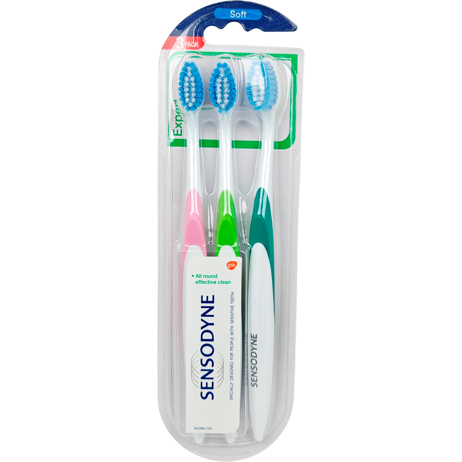SENSODYNE Tandbørster 3 stk. Soft Expert Allround Cleaning