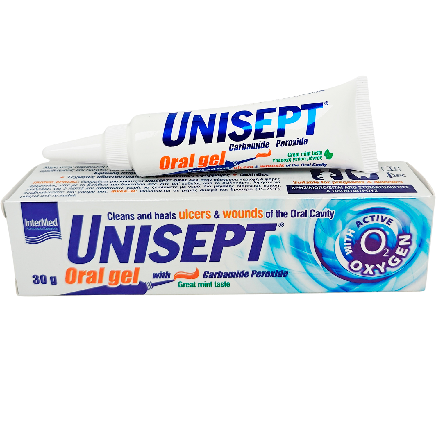 Oral für Mundgeschwüre und Blasen UNISEPT 30g