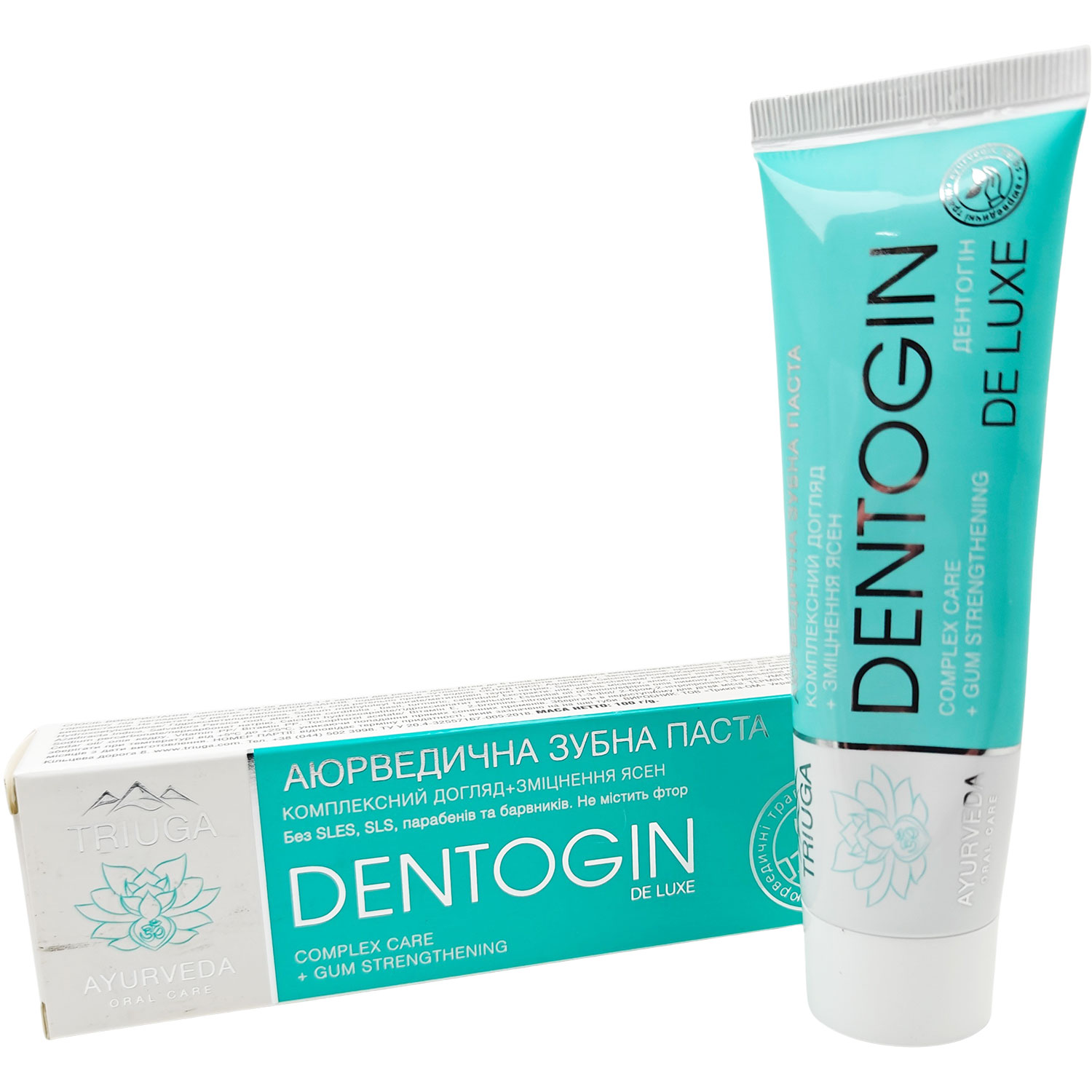 Triuga Dentogin De Luxe Gum Strengthening Zahnpasta fluoridfrei und ayurvedische Mundpflege (100g)