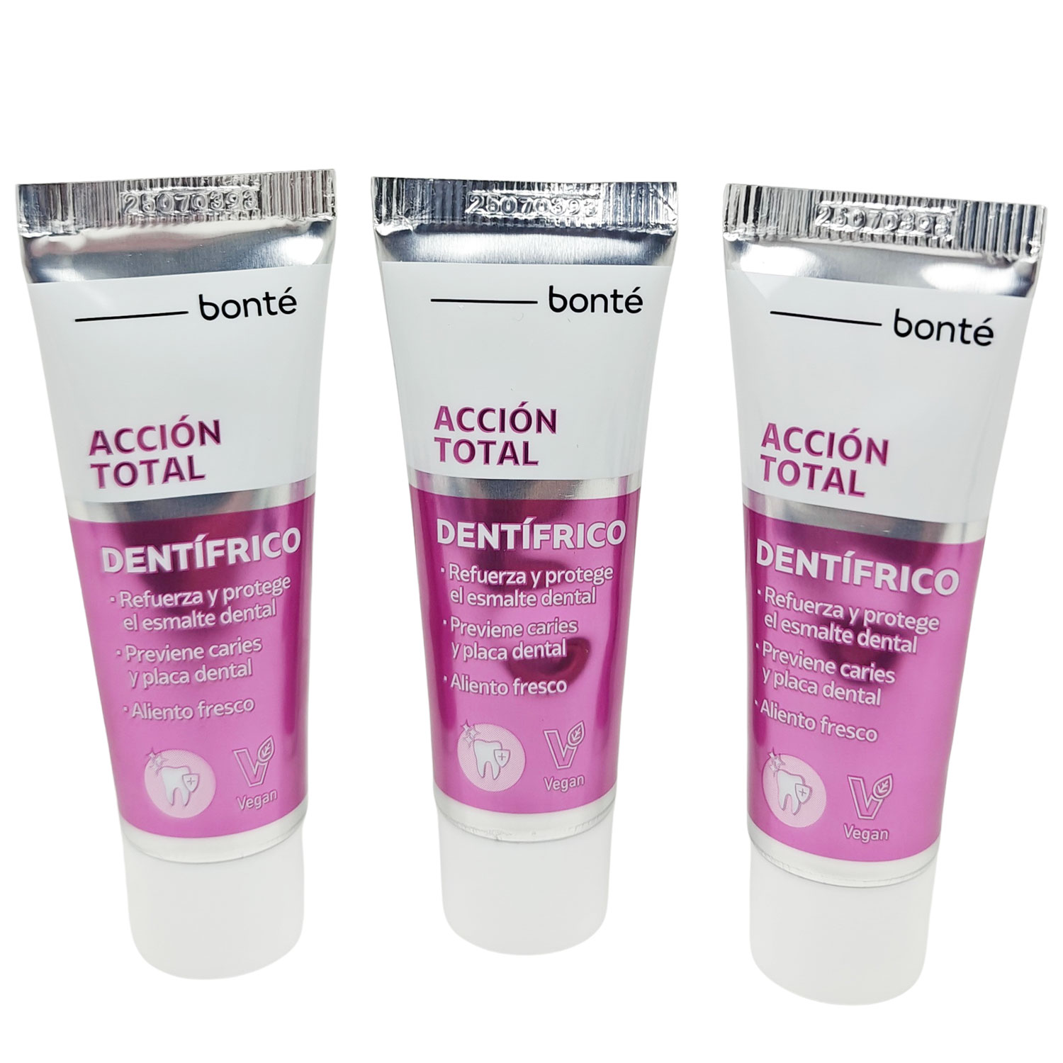 Bonté Zahnpasta Total Action 3 x 25 ml.