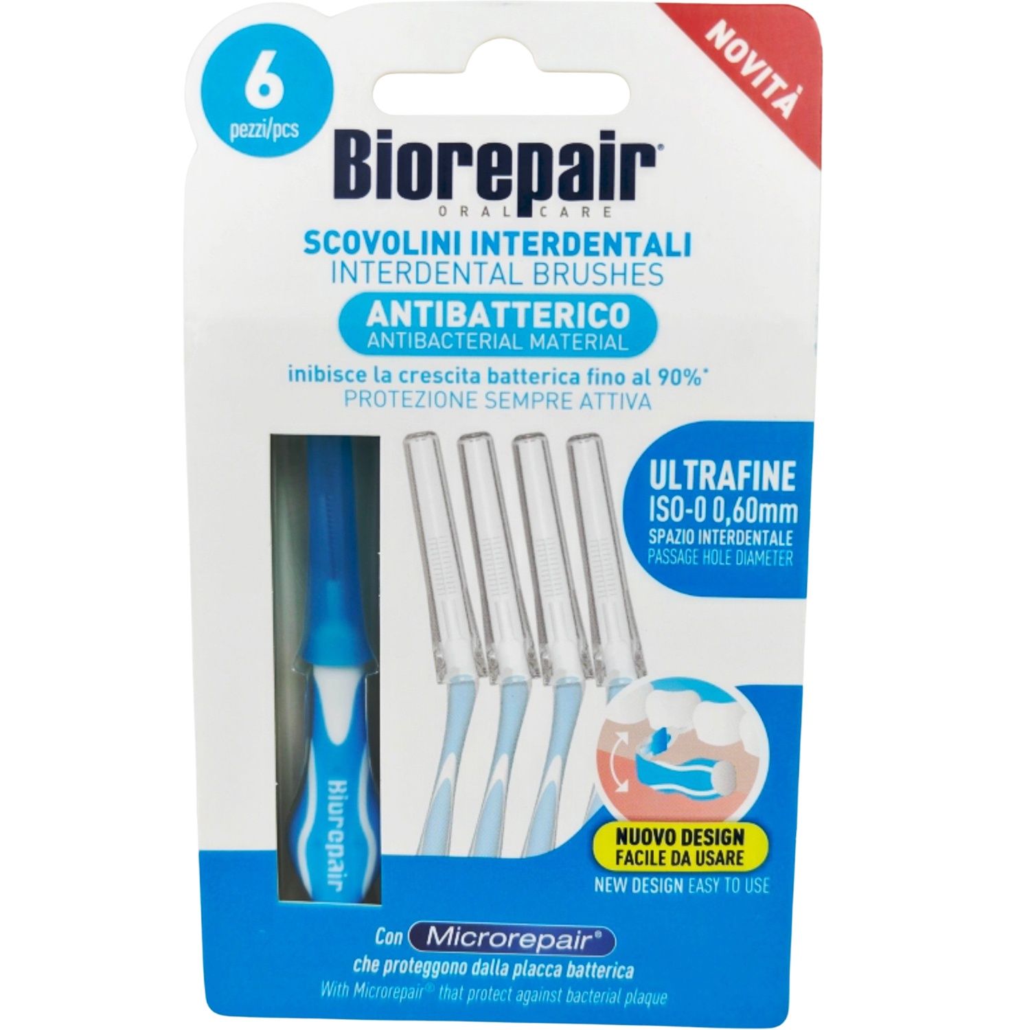 Biorepair Interdentalbürsten Ultrafine ISO 0 0,60 mm 6 Stk.