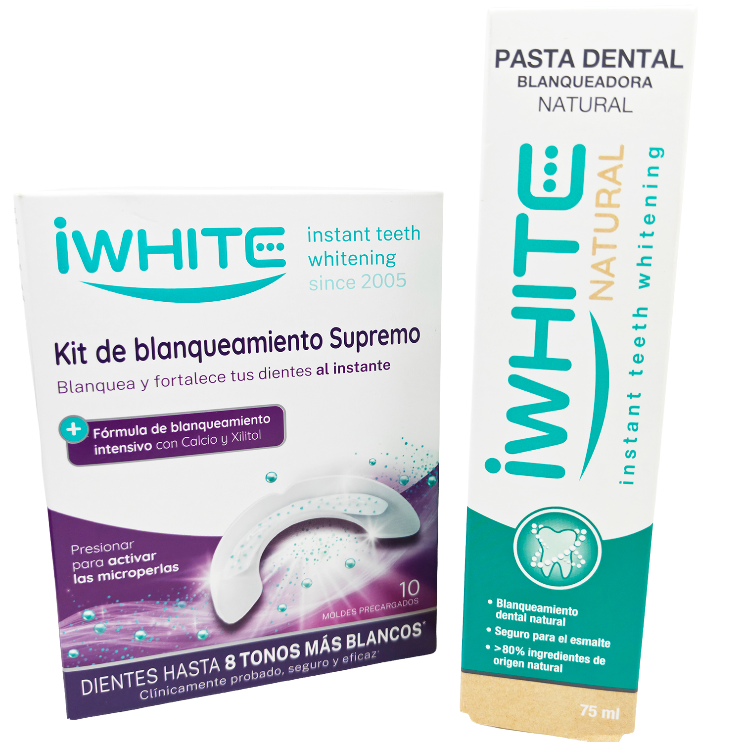 iWhite Smilebox Instant 2 Whitening Kit + Natural Whitening Toothpaste (75 ml.)