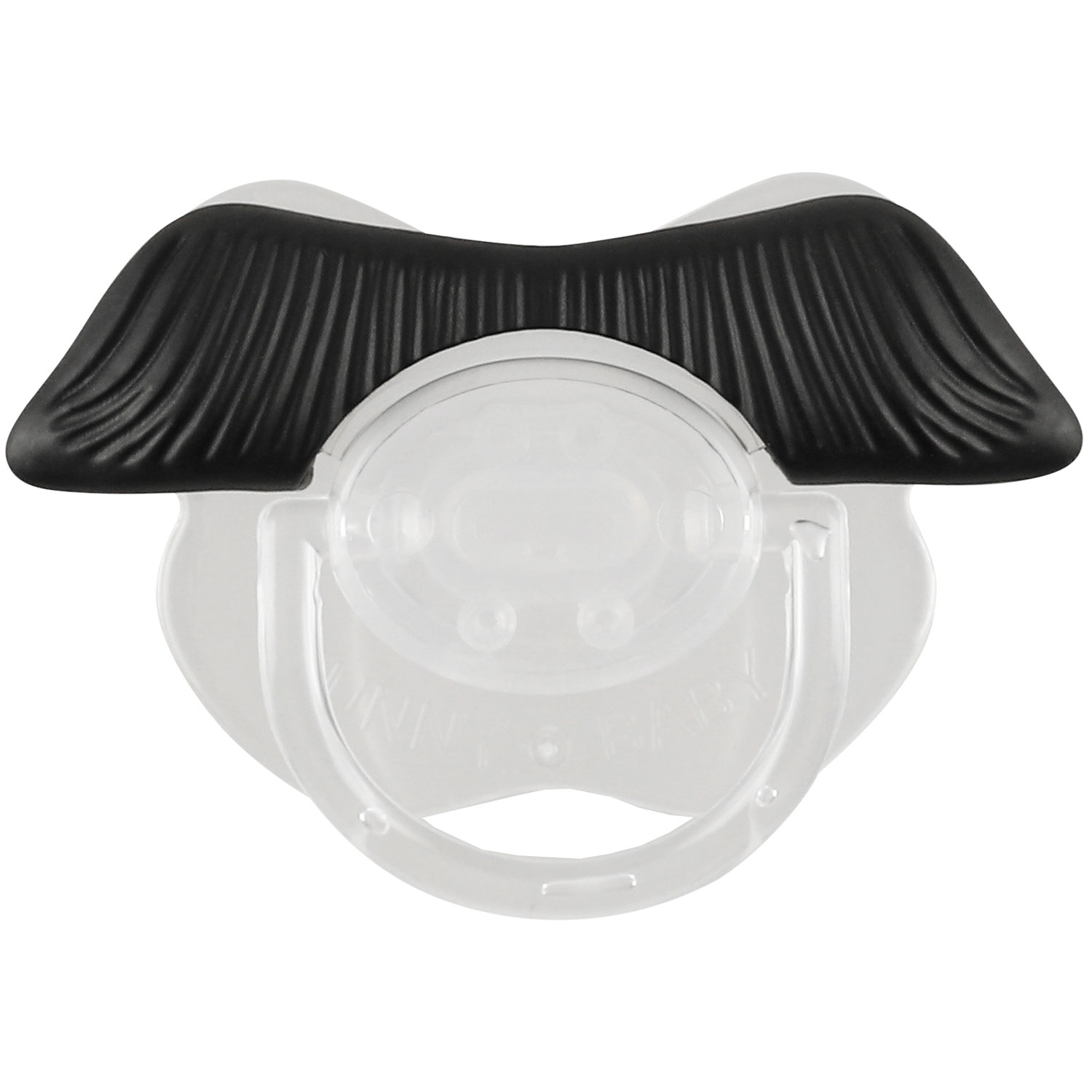 Lustiger Schnuller für Baby - Black Moustache