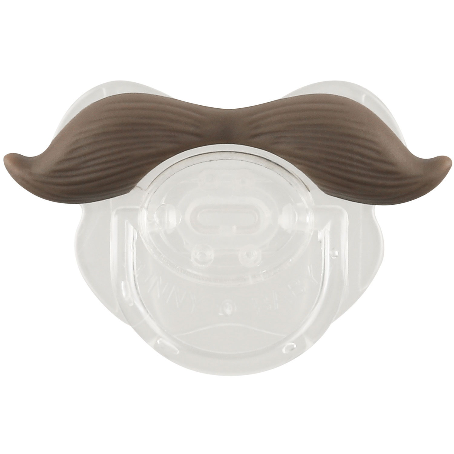 Lustiger Schnuller für Babys - Brown Moustache