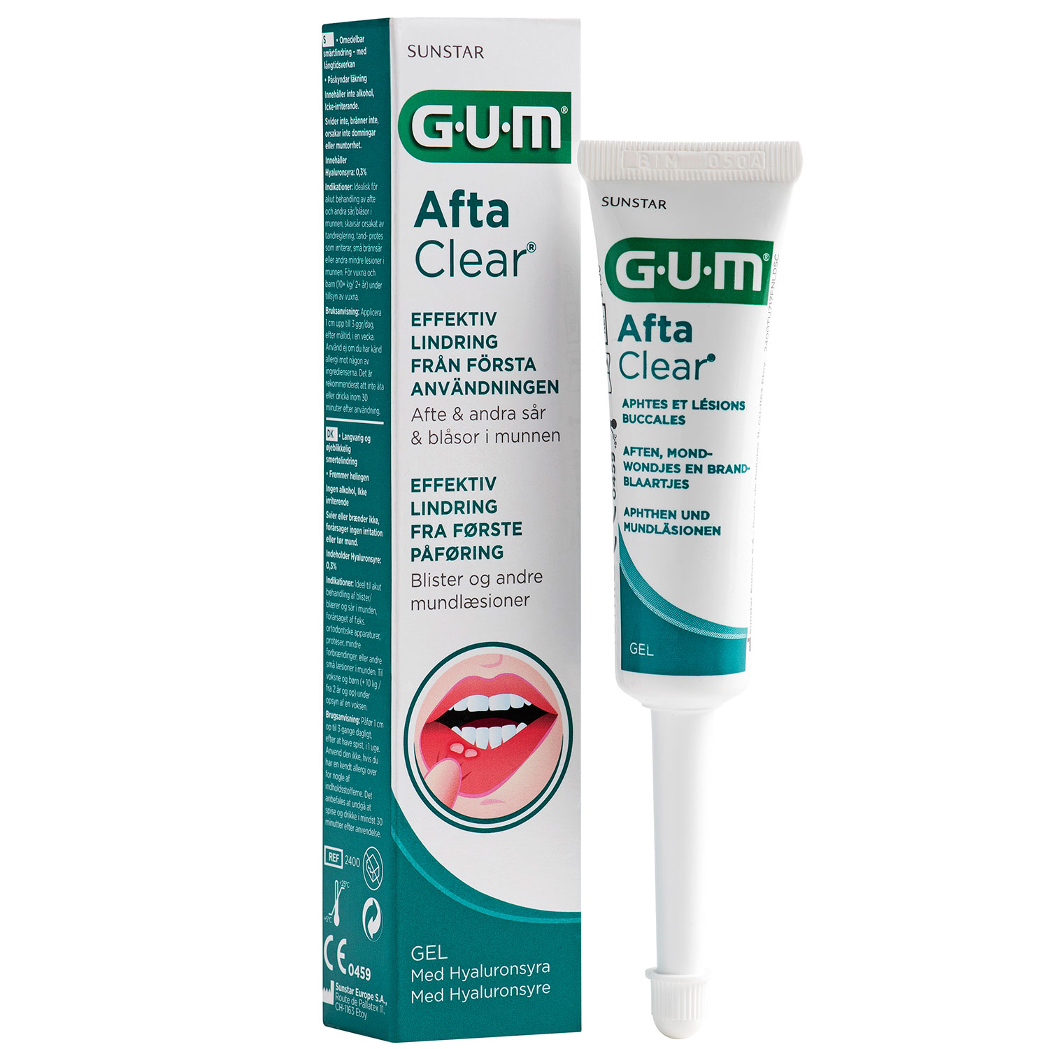 GUM AftaClear Gel gegen Blasen und Wunden im Mund