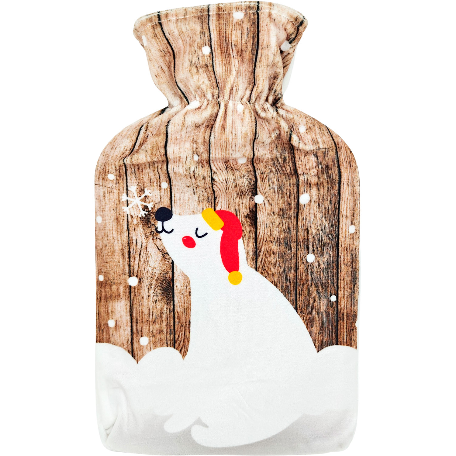 Wärmflasche mit gemütlichem Weihnachtsmotiv 2 Liter EISBÄR
