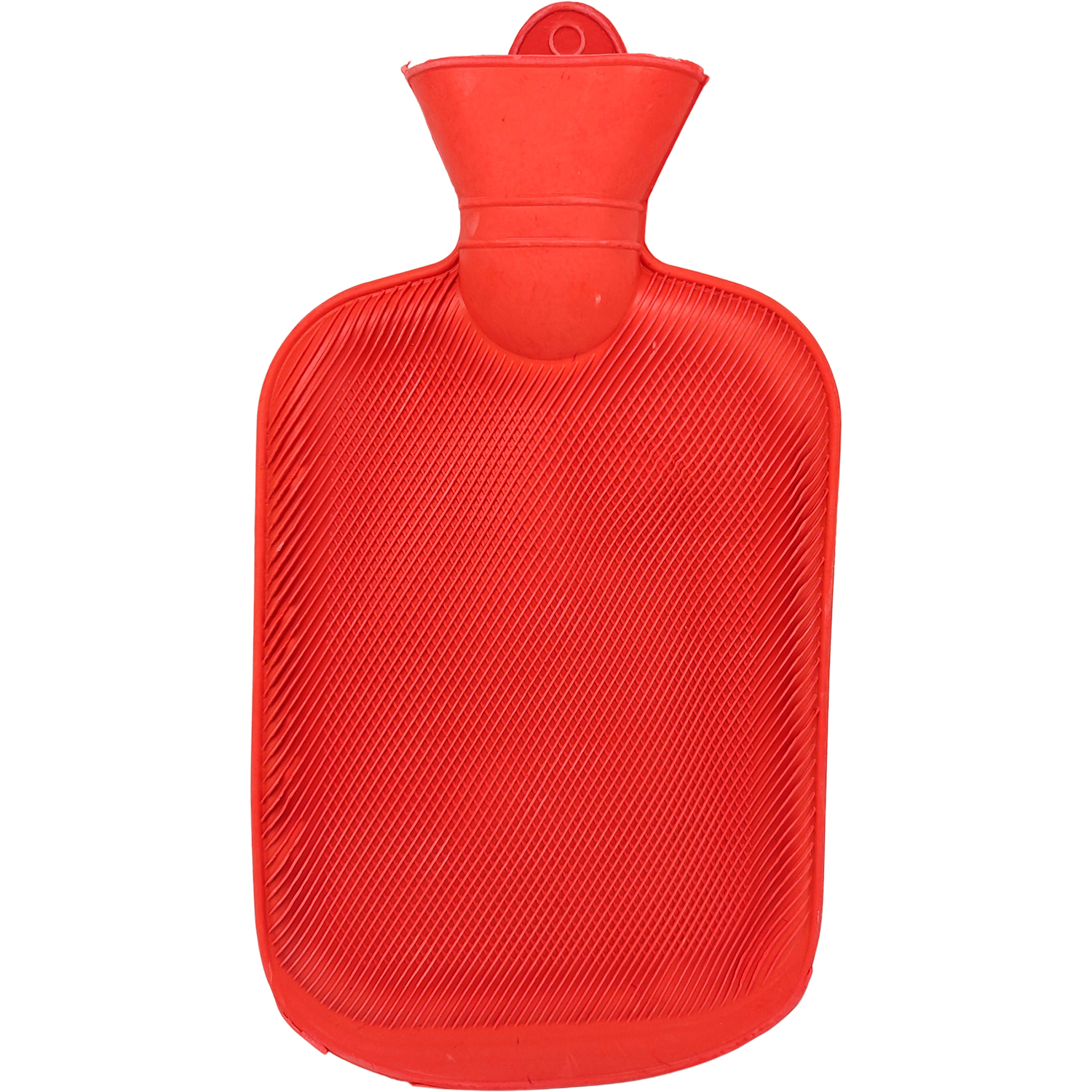 Klassisk Varmedunk i gummi (700 ml) effektiv varme til lindring og komfort RØD