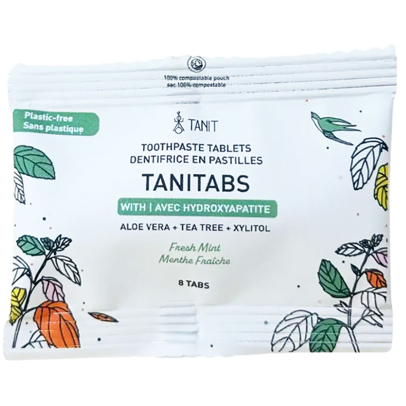 TANITABS Tandpasta Tabletter Fresh Mint med Hydroxyapatite 8 stk. - Tanit Tandpasta