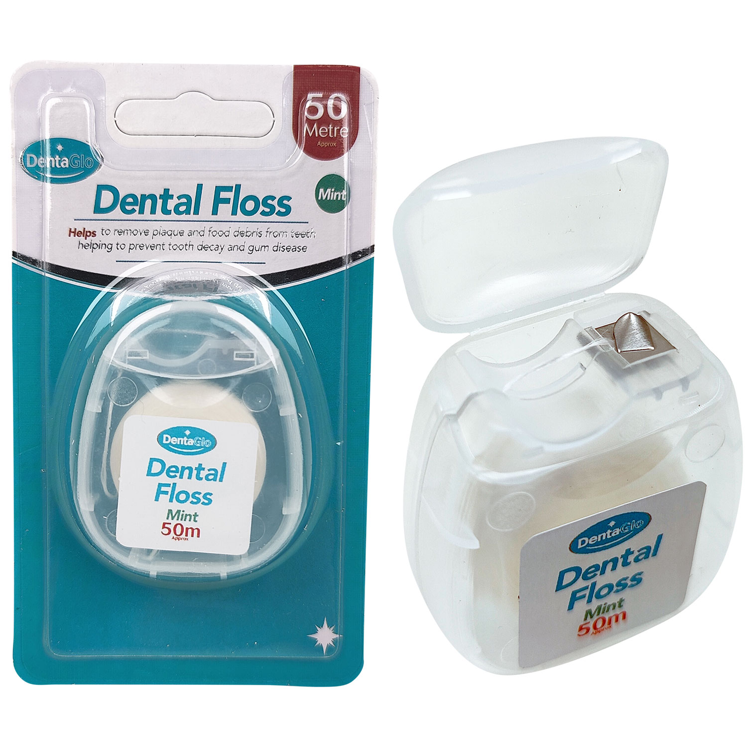Zahnseide ohne PFAS DentaGlo Grown 50 mtr.