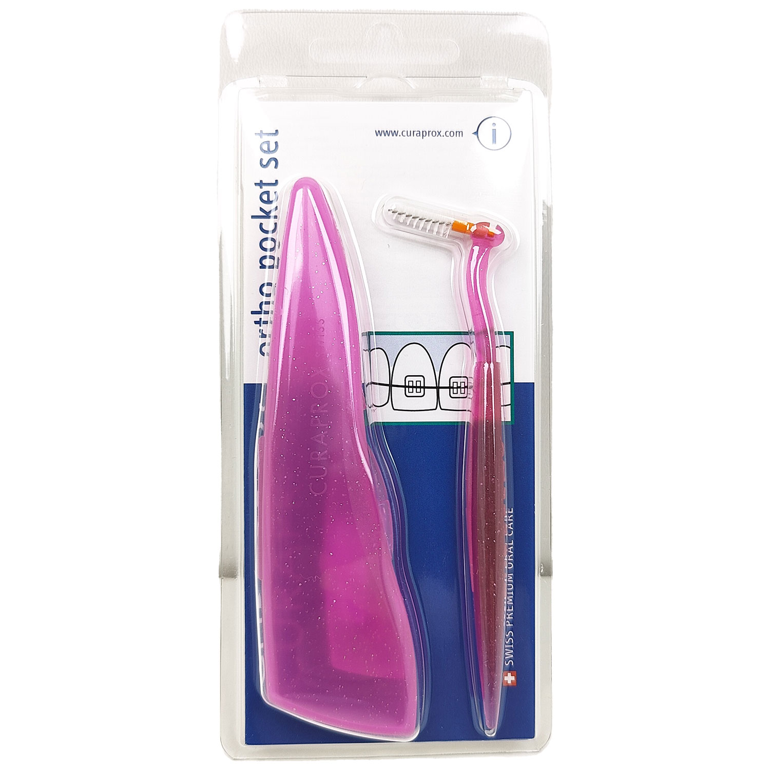 Curaprox Ortho Pocket Set cps 451 PINK