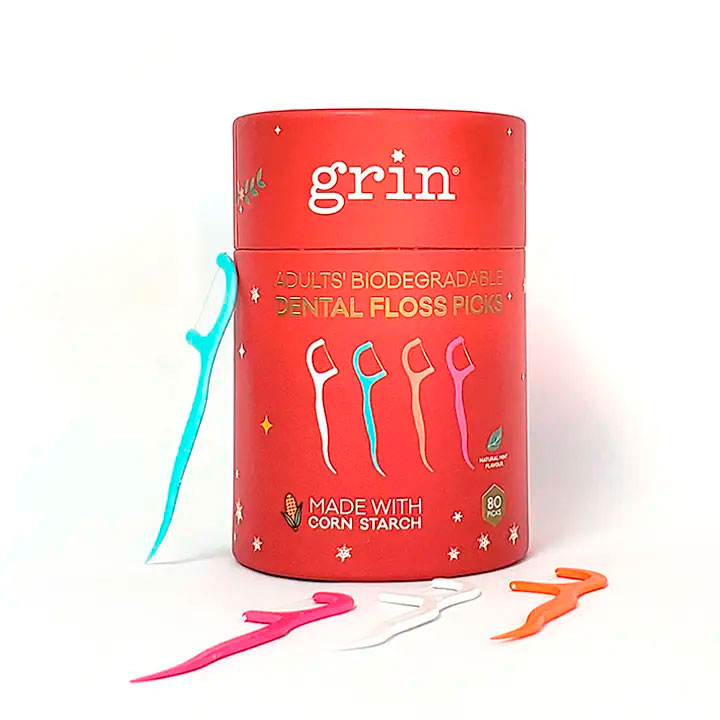 Nachhaltige Zahnseidenhalter Grin Xmas Snowflake