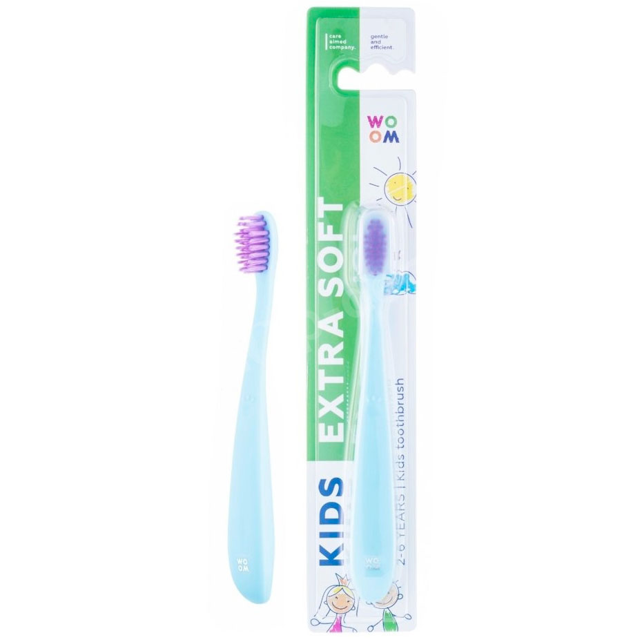 Kinderzahnbürste Woom Kids Extra Soft 2-6 Jahre BLAU