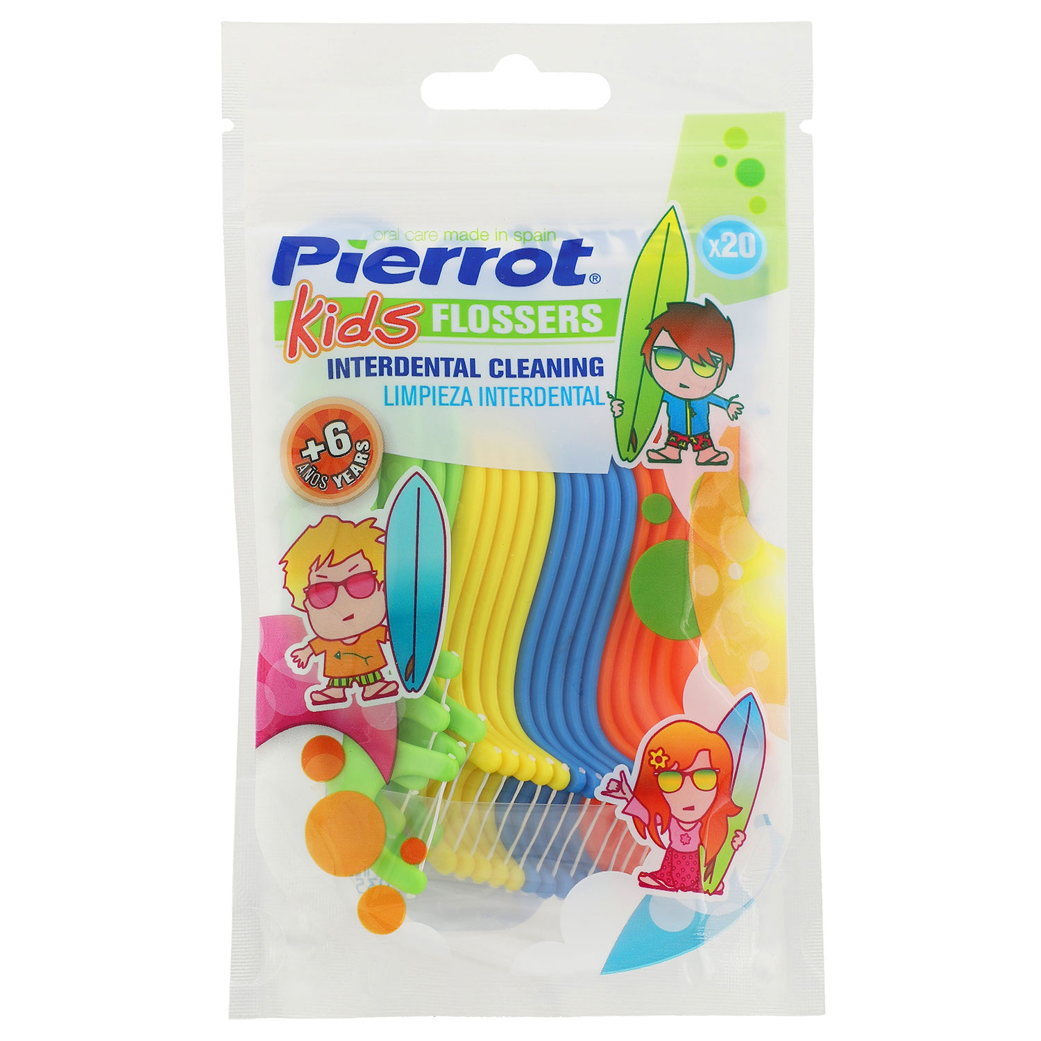 Pierrot Kids Flossers Tandtråd til børn 20 stk.