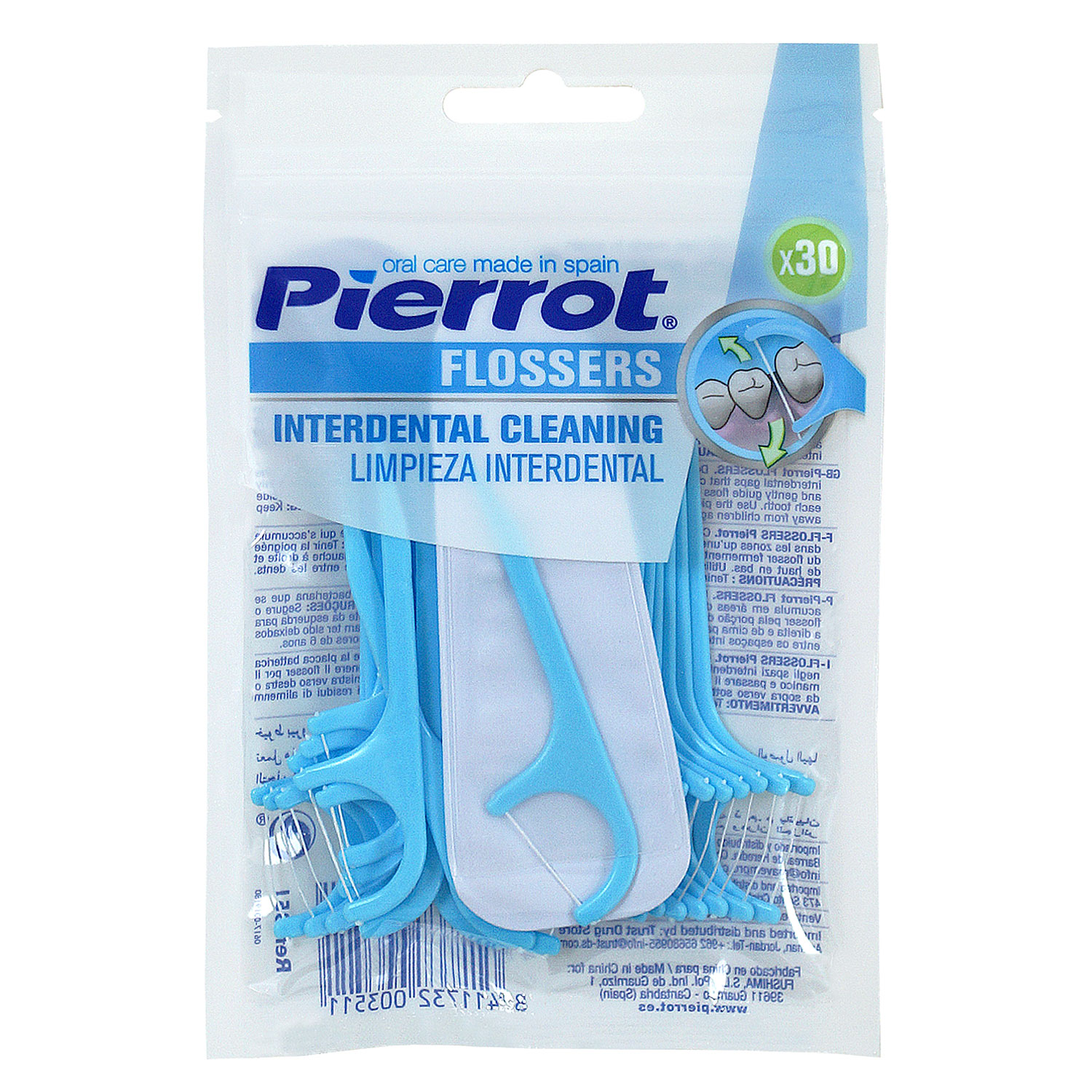 Zahnseide ohne PFAS Pierrot Flossers Flossers 30 stk