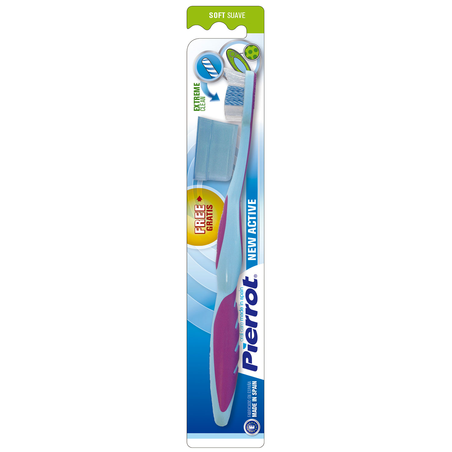 Pierrot New Active Soft Zahnbürste mit weichen Borsten