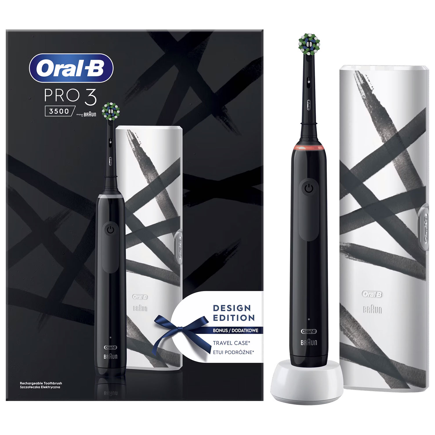 Oral-B Pro 3 3500 Elektrische Zahnbürste + Reiseetui Special Edition