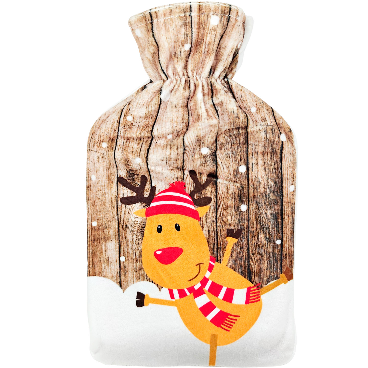 Wärmflasche mit gemütlichem Weihnachtsmotiv 2 Liter RENTIER