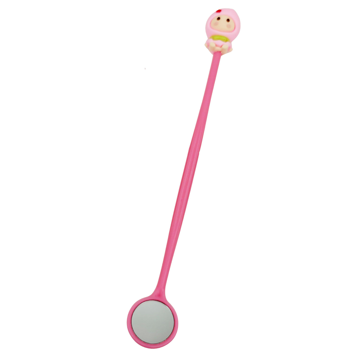 Brillant Kids Anti-Beschlag Mundspiegel 1 Stk. Farbiger Zahnarztspiegel für Kinder PINK