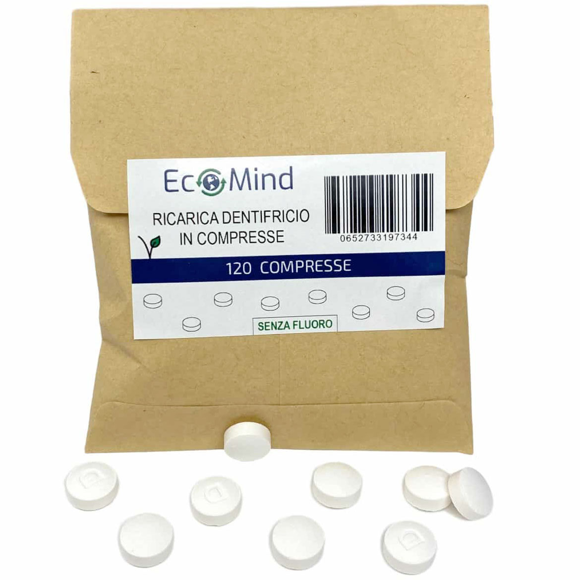 Naturlig Tandpasta Tabletter EcoMind 120 stk.