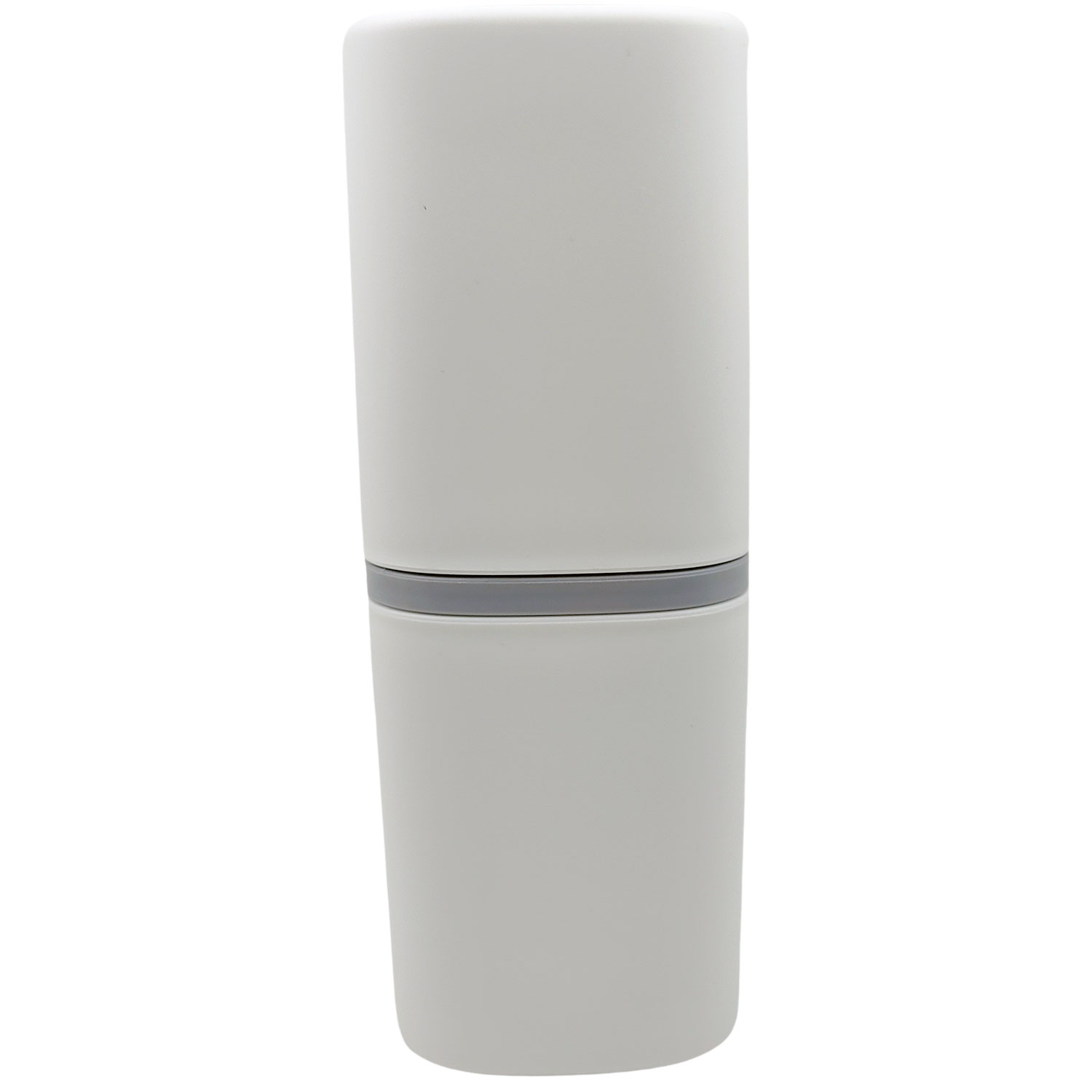 Zahnbürstenetui Zahnbecher Robust Design WEISS