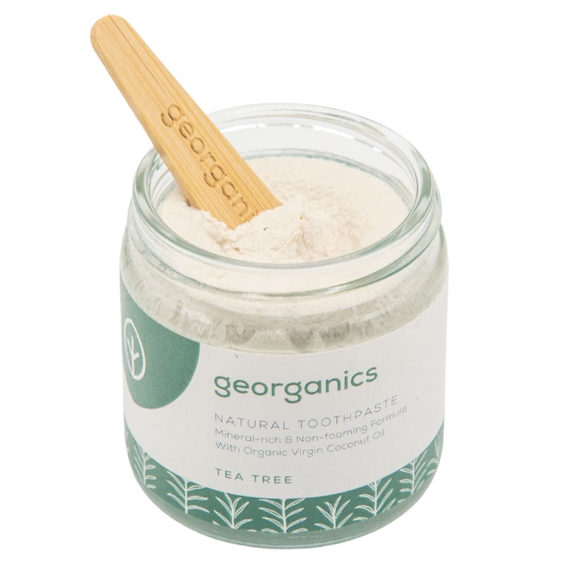 Bio-Mineral-Zahnpasta Georganics Tea Tree ohne Fluorid 120 ml