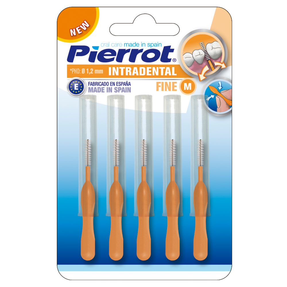 Pierrot Mellerumsbørster Fine Conical 1.2 mm ORANGE