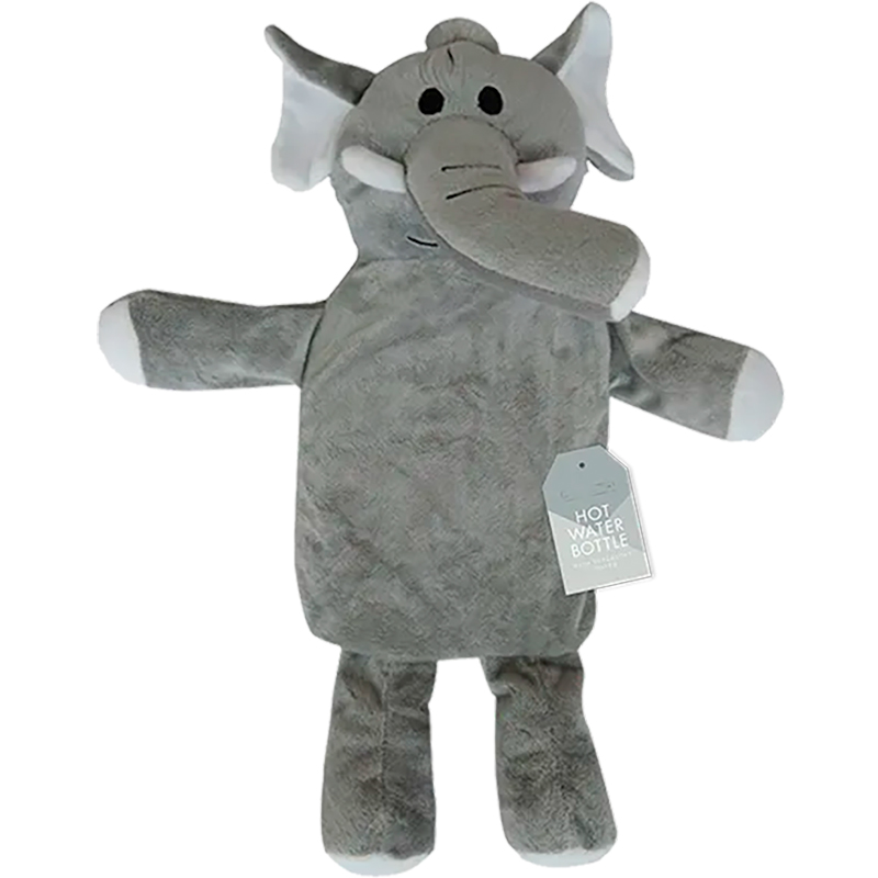 Varmedunk til Børn Dyremotiver Supersoft Hot Water Bottle 1.5L ELEFANT