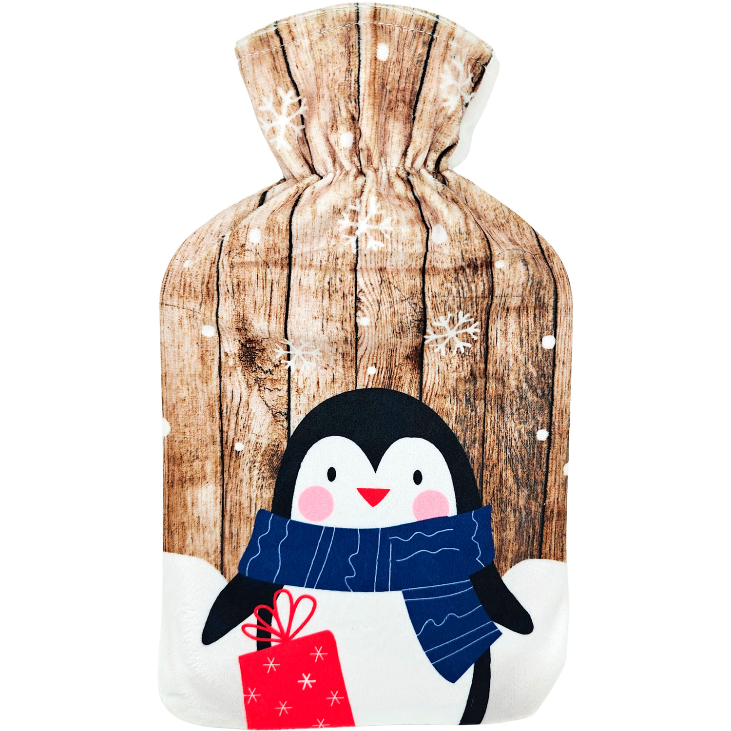 Wärmflasche mit gemütlichem Weihnachtsmotiv 2 Liter PINGUIN
