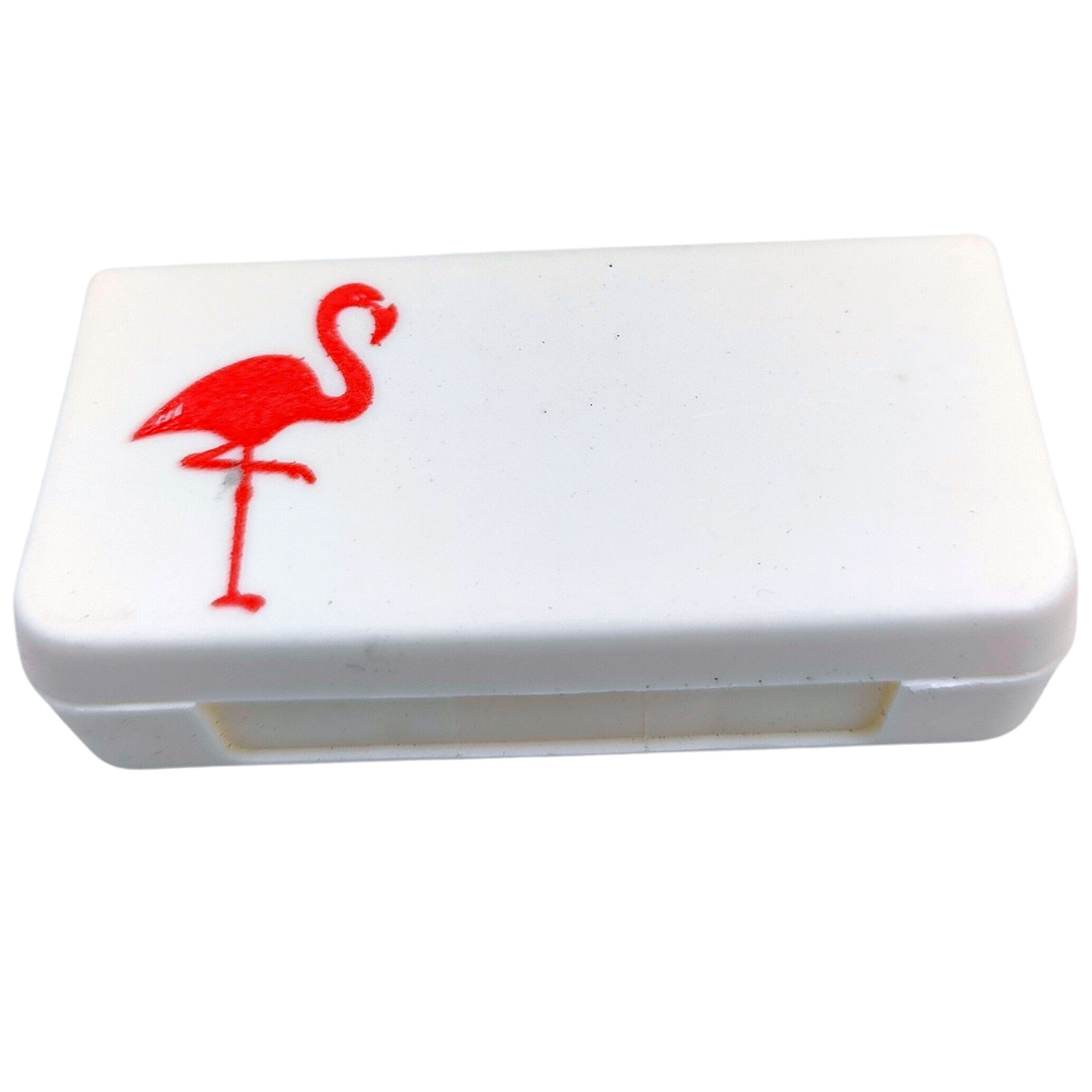 Pilleæske Lille Pilleboks 3 Rum FLAMINGO