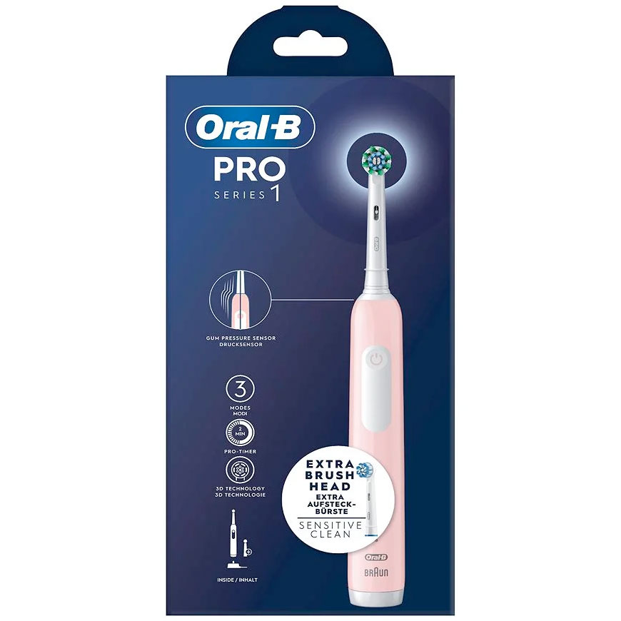 Oral-B Pro Series 1 Elektrische Zahnbürste Rosa Extra-Bürstenkopf