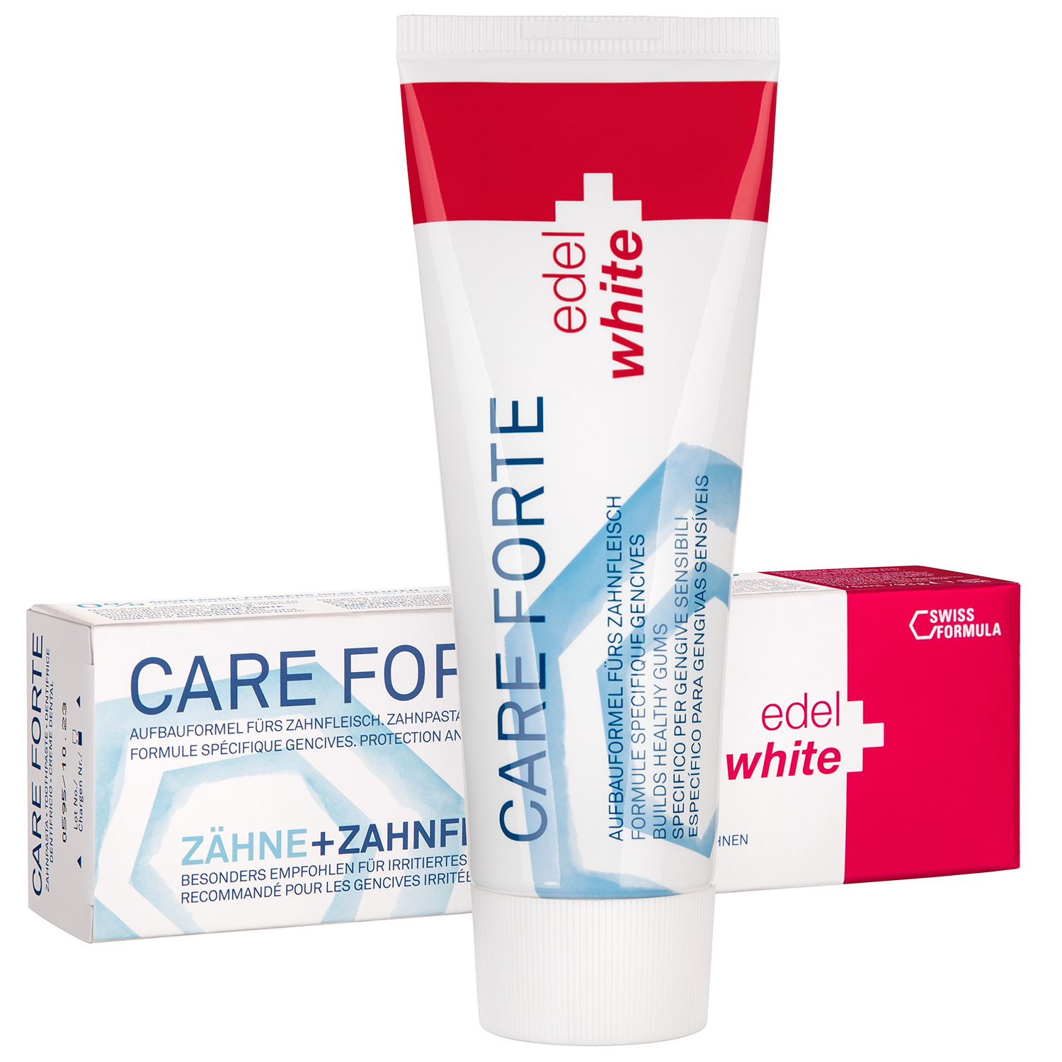 Zahnpasta für empfindliches Zahnfleisch Edel+White Care Forte 75 ml