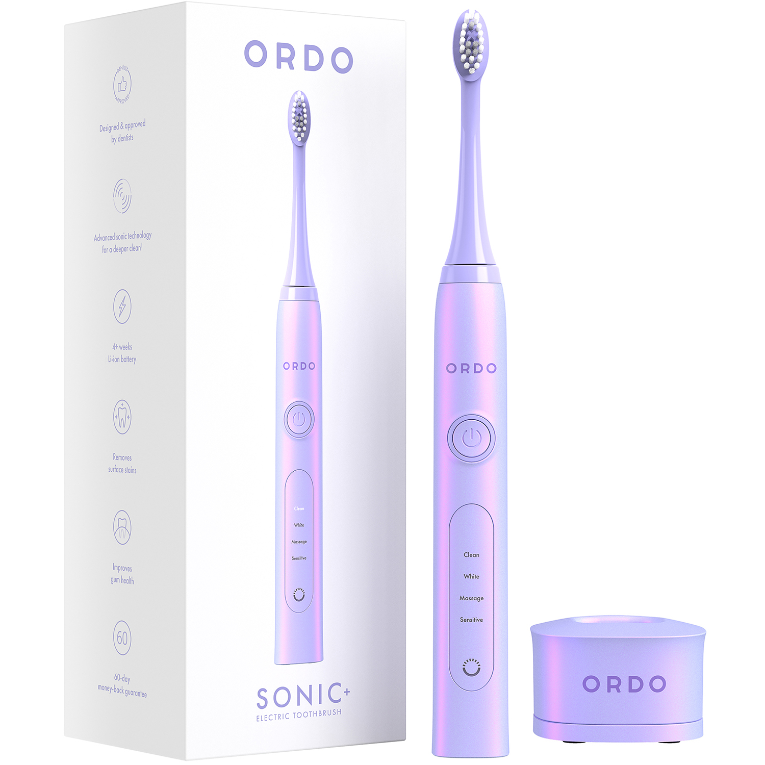 Ordo Sonic + Elektrische Zahnbürste Pearl Violet