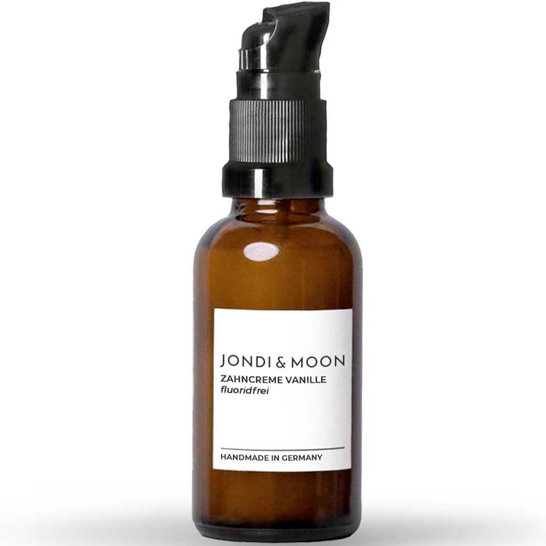 Natürliche Zahnpasta Jondi & Moon Vanilla Pumbe Flasche 50 ml.