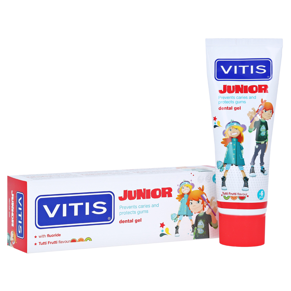 Vitis Kinderzahnpasta Gel Junior Tutti Frutti Xylitol
