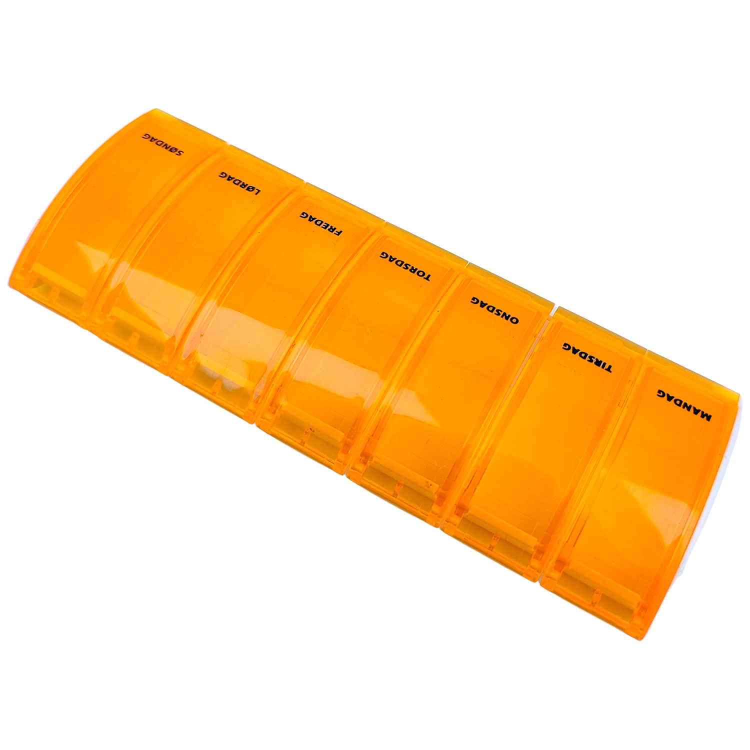 Pilleæske 7 Dages Pilleboks ORANGE