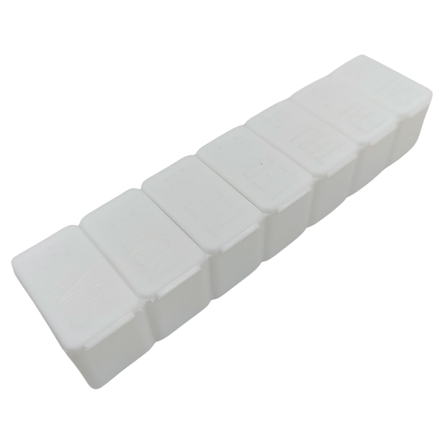 Pillendose Woche, kleine Pillendose, grosses Zimmer WEISS