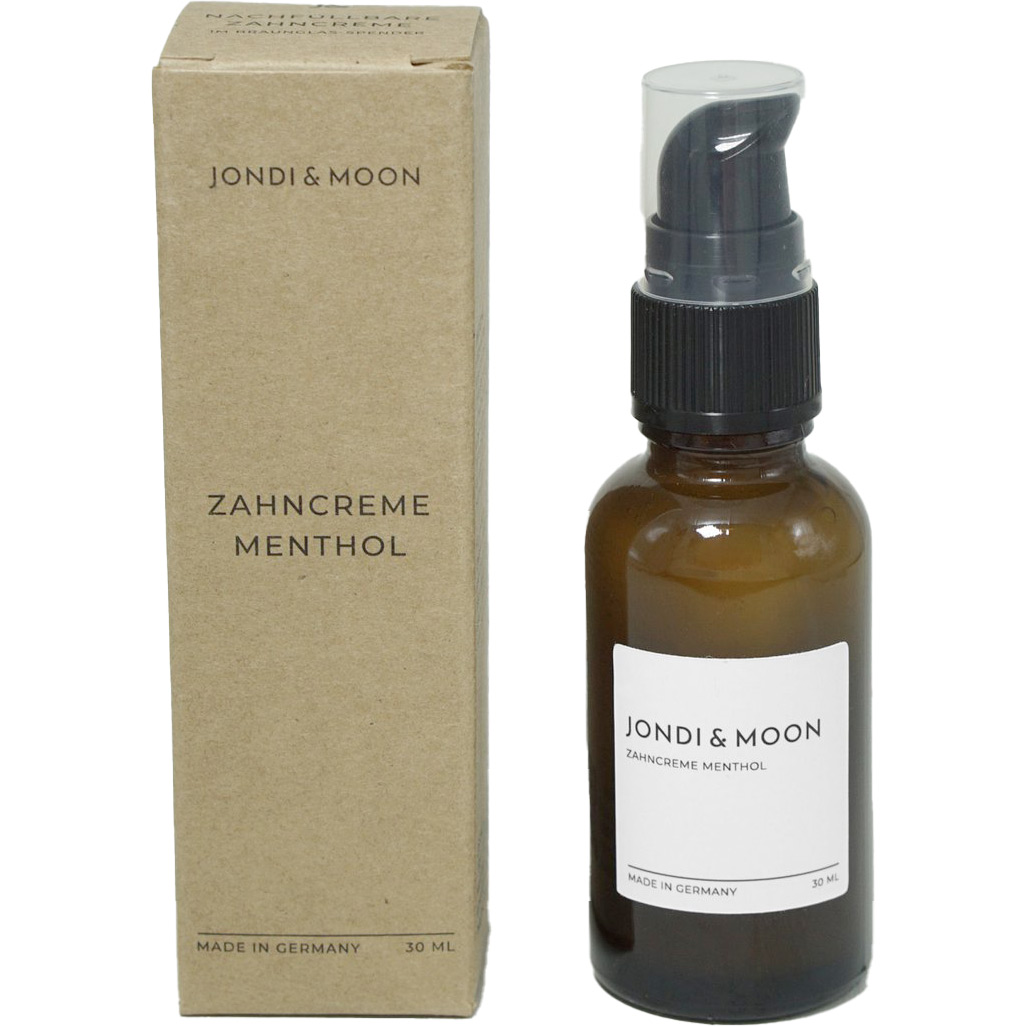 Natürliche Zahnpasta Jondi & Moon Menthol Pumpflasche 50 ml.