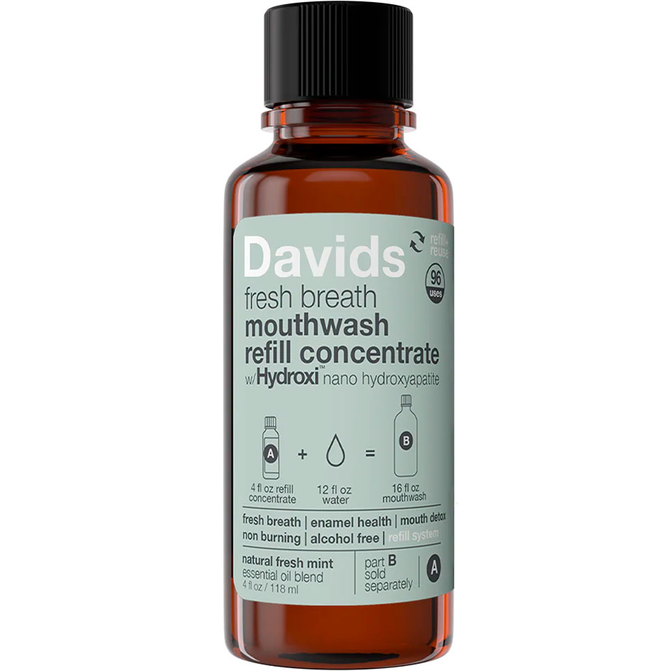 Konzentriertes Hydroxylapatit-Mundwasser DAVIDS Hydroxi Fresh Breath 118 ml