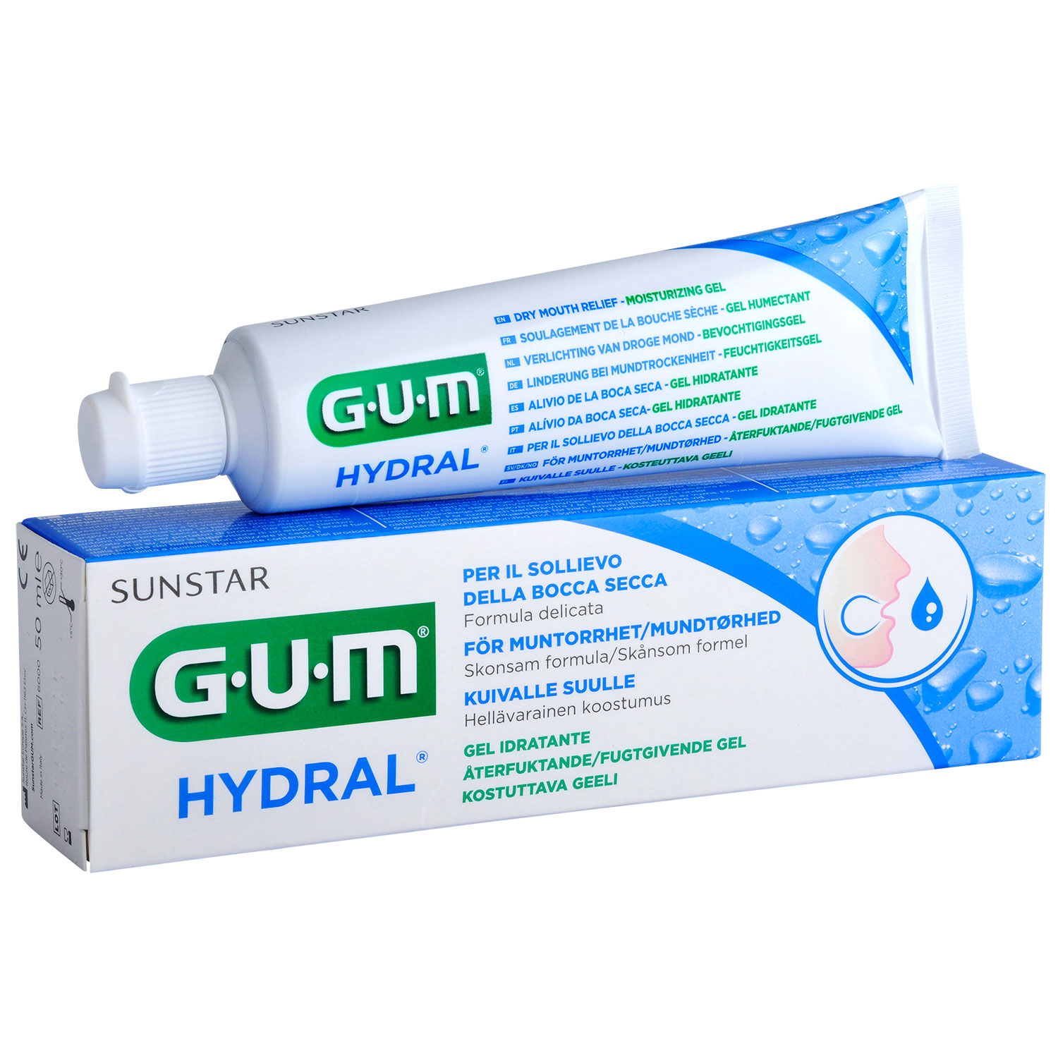 Tandgel Til Mundtørhed GUM Hydral 50 ml