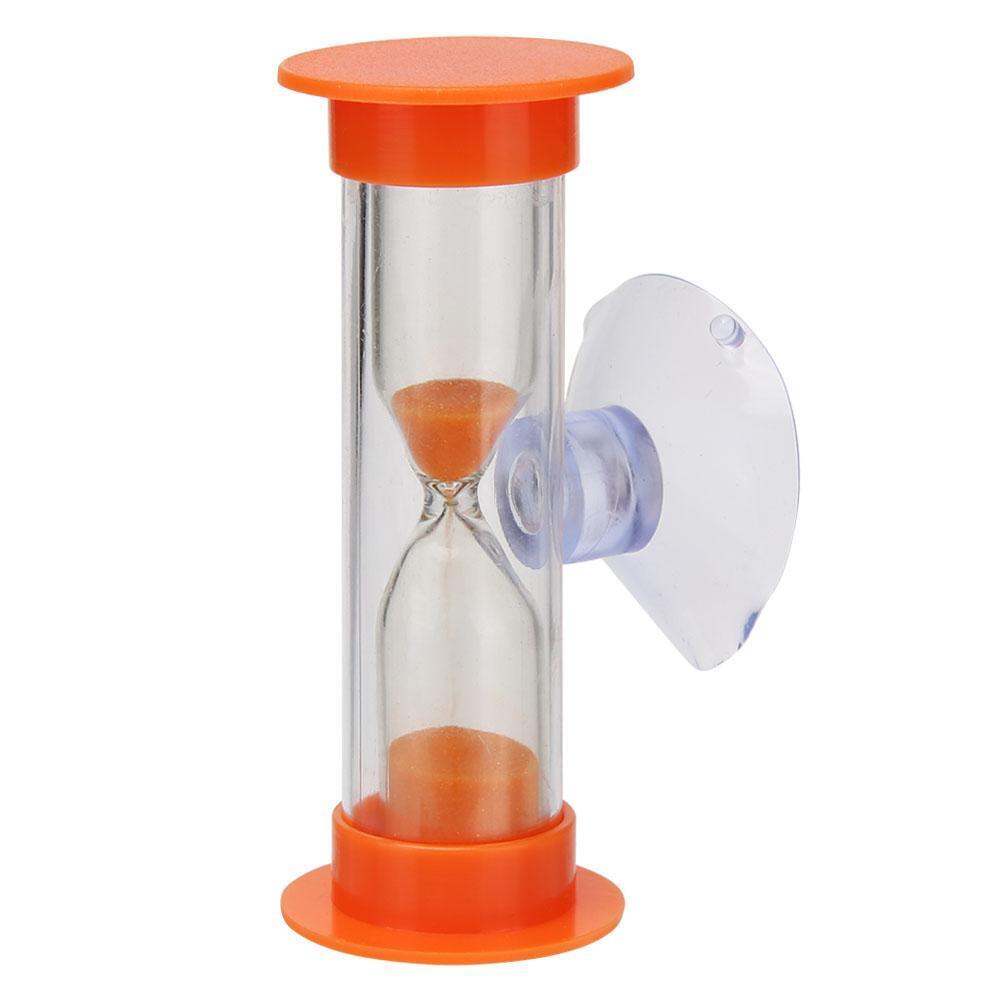 Timeglas med Sugekop 3 Minutter ORANGE