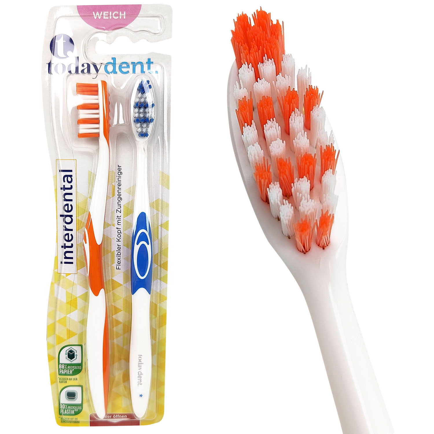 Today Dent SOFT Zahnbürsten 2 Stk. Interdental