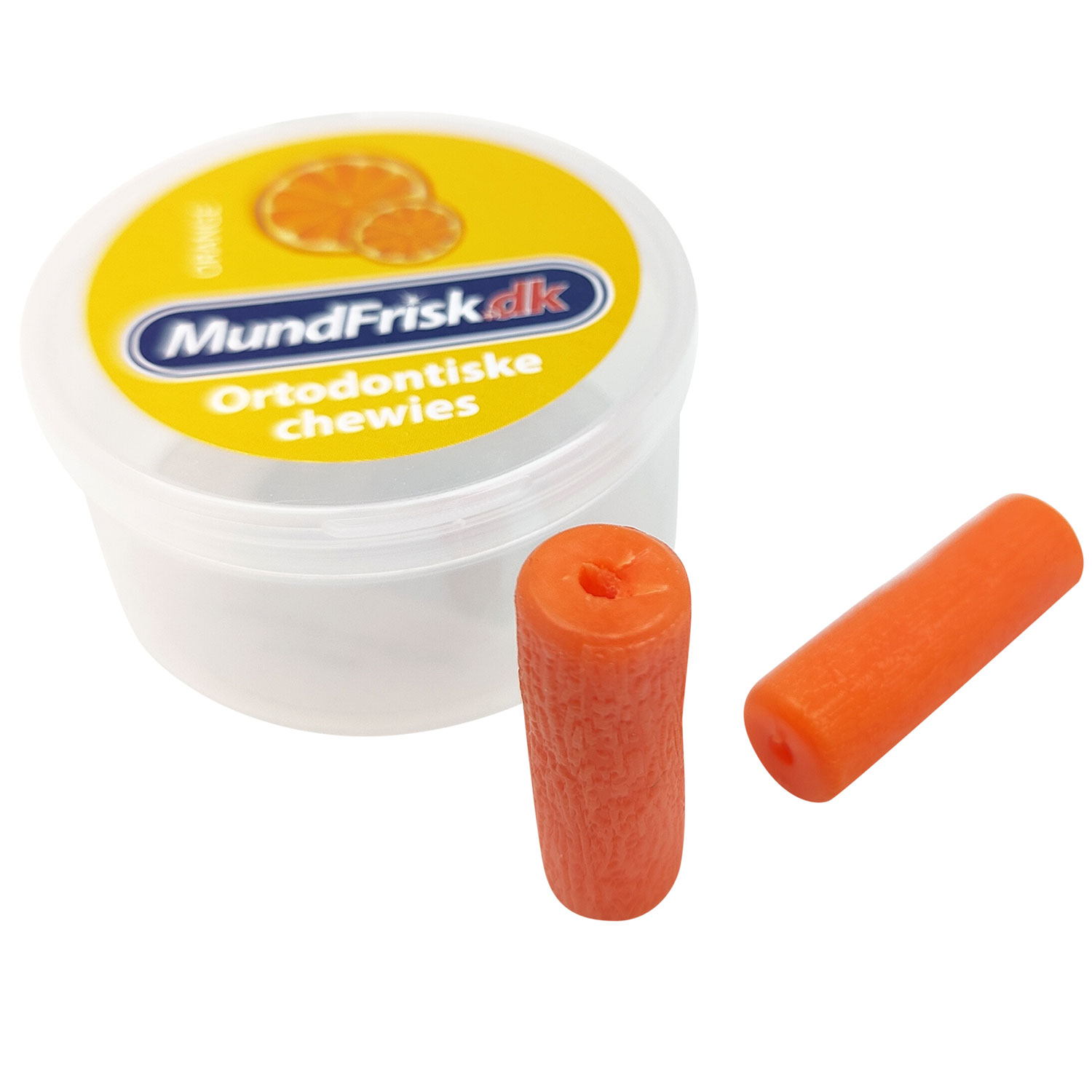 Kieferorthopädische Kauartikel für unsichtbare Aligner-Brackets ORANGE