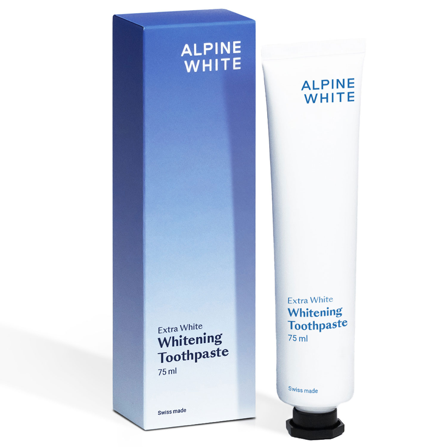 Hydroxyapatit Whitening Tandpasta ALPINE WHITE Extra White 75 ml. - Apine White Tandpasta